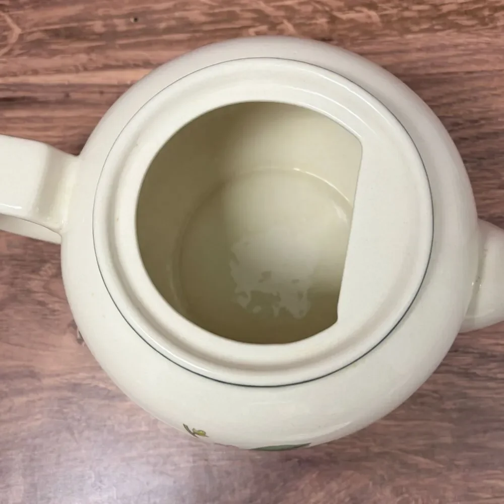 Casuals by China Pearl Apple Blossom Teapot Creamer Sugar Bowl Set